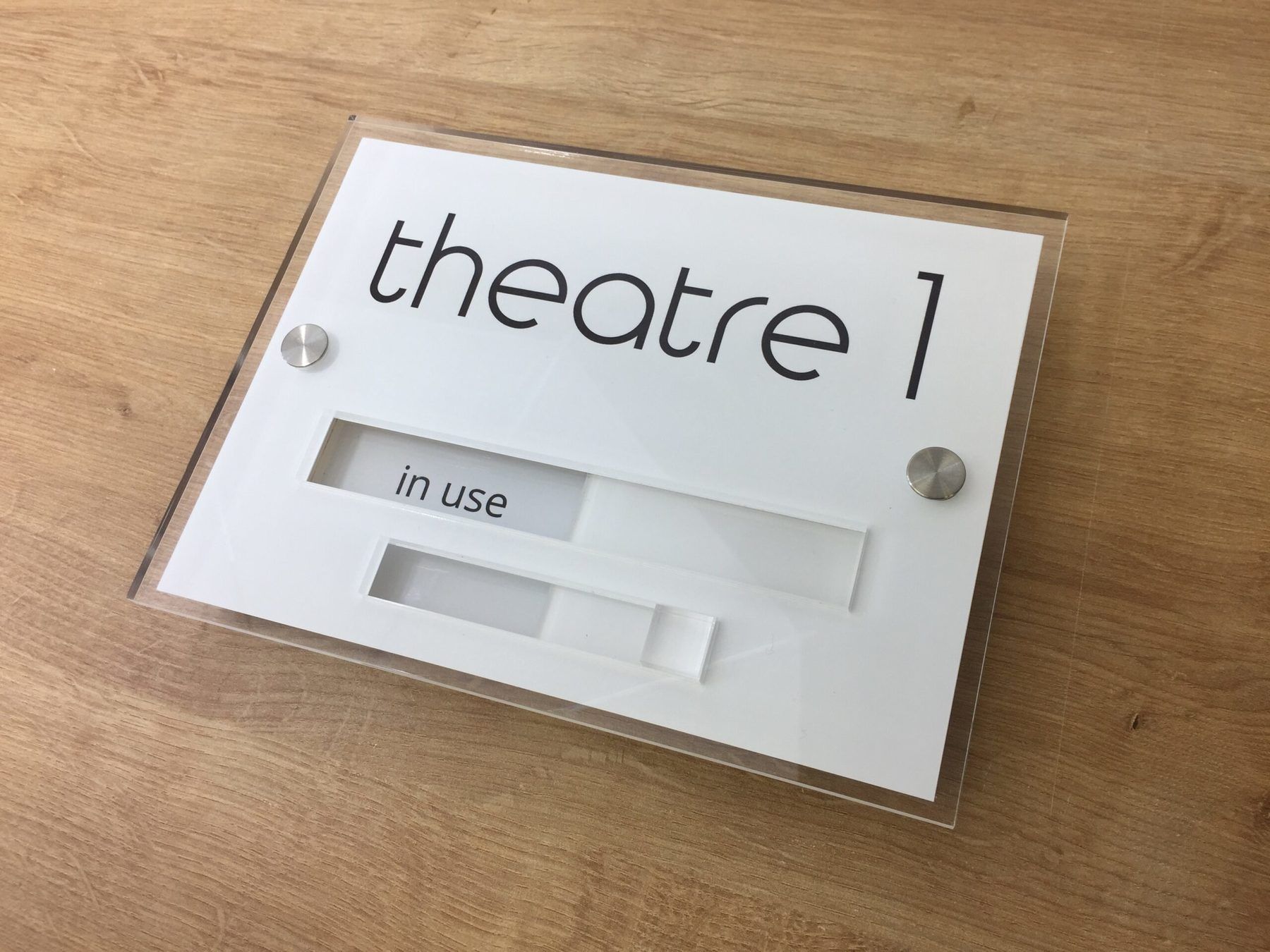 Acrylic Slider Sign with Built In Slider - Image 3