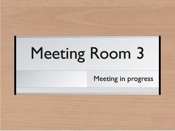 Meeting Room Door Sign