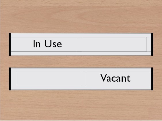 25x4cm size In Use Vacant Door Sign