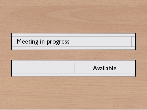 30x4cm size Aluminium Sliding Door Sign