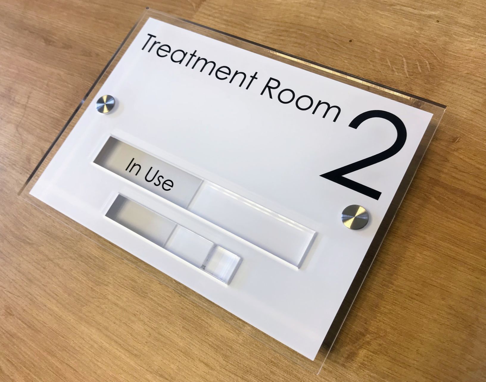 Acrylic Slider Sign with Built In Slider - Image 8