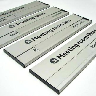 Aluminium Slider door sign