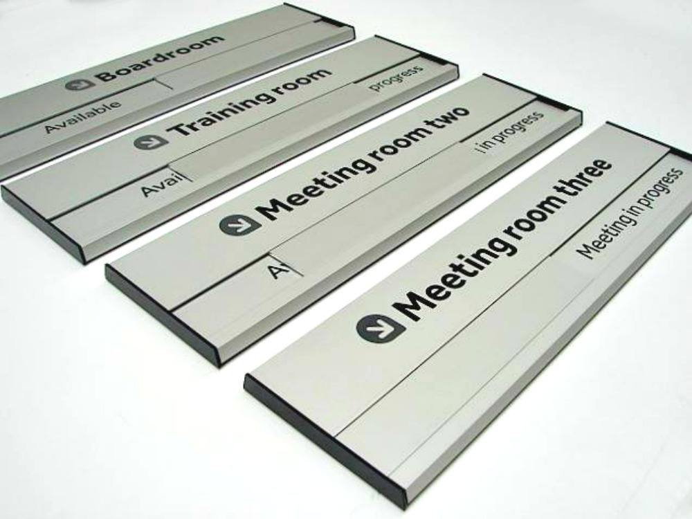 Aluminium Slider door sign