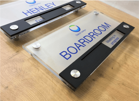boardroom sliding door signs