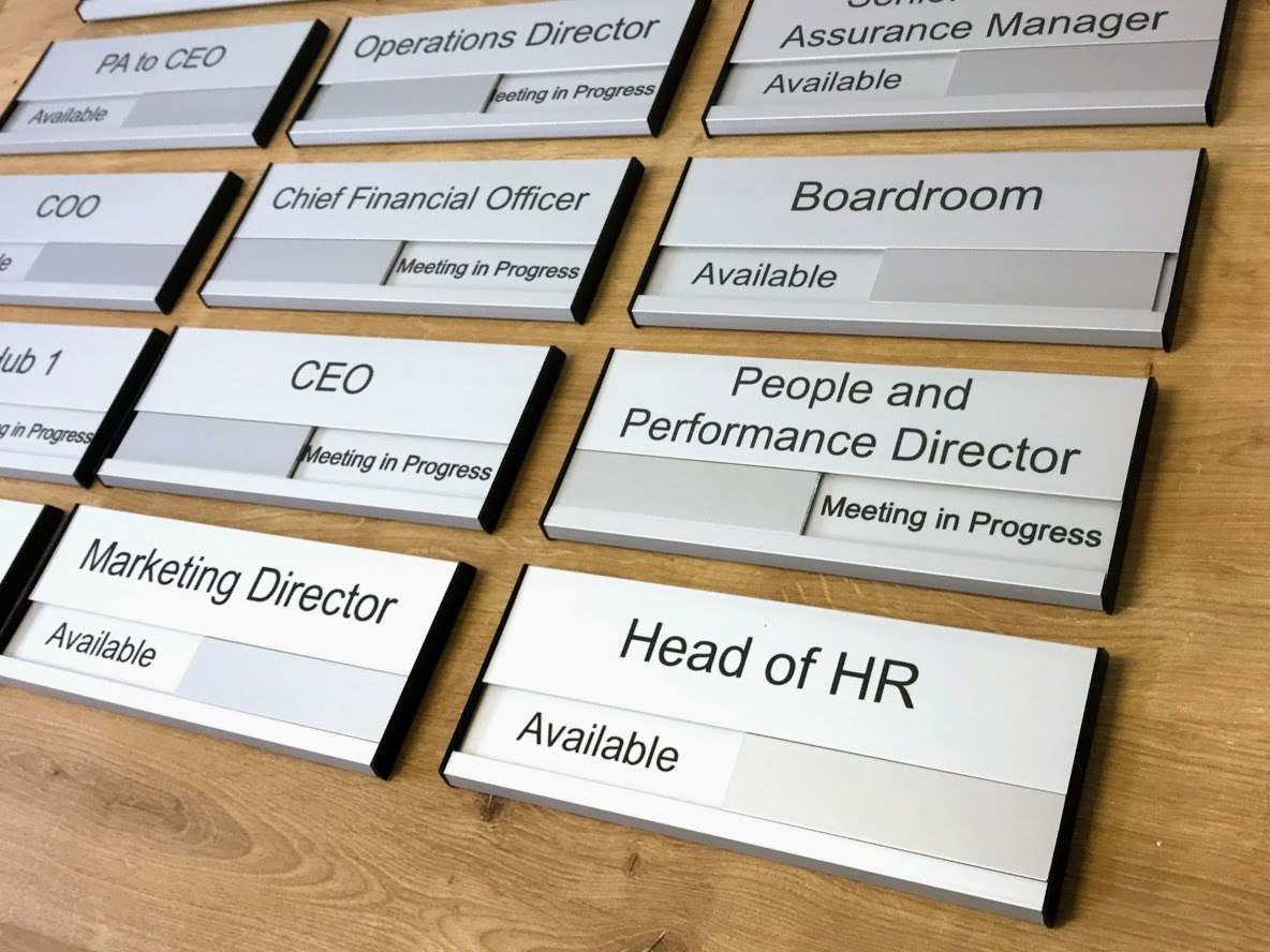 Meeting in Progress Office Door Signs