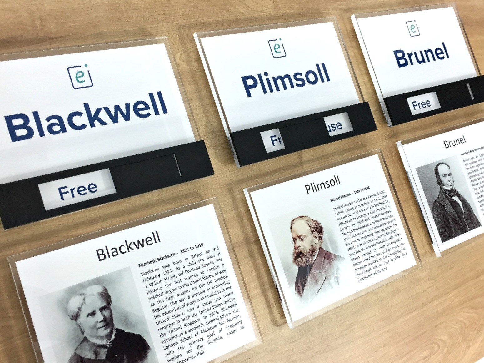 historic signs with slider signs