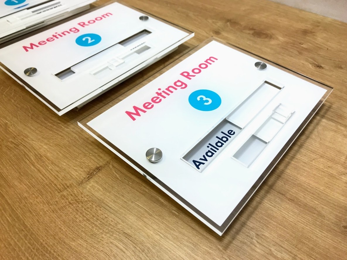 Acrylic Slider Sign with Built In Slider - Image 2