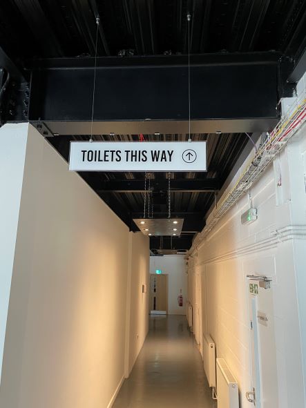 toilet hanging sign