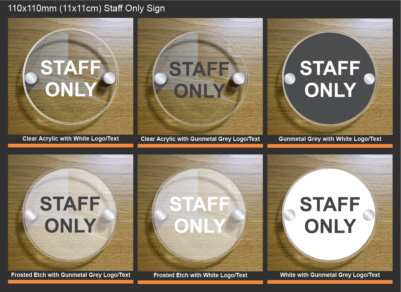 Staff Only Sign - Image 14