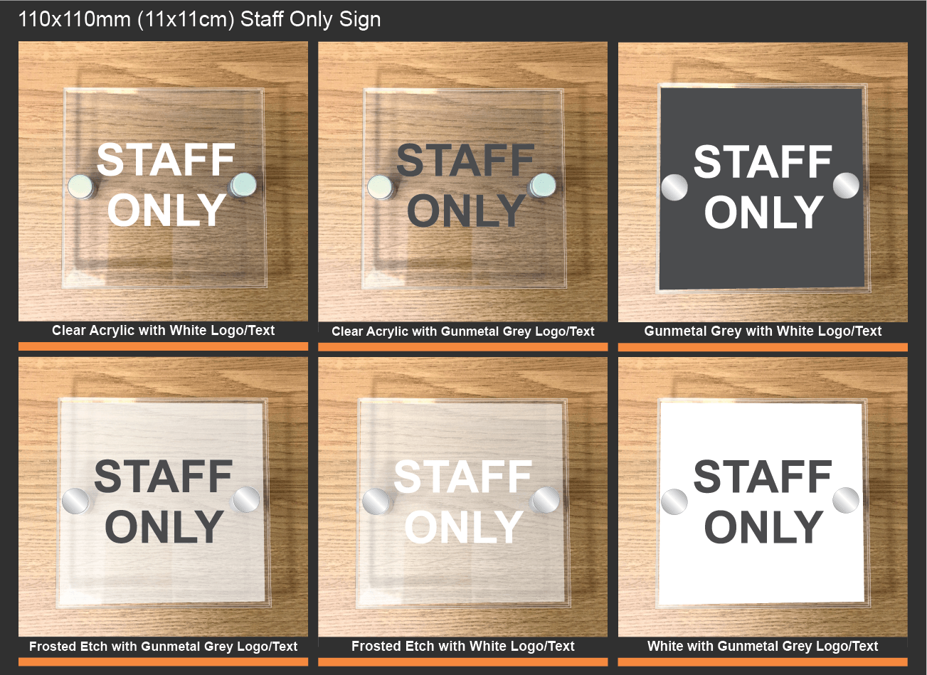 Staff Only Sign - Image 13