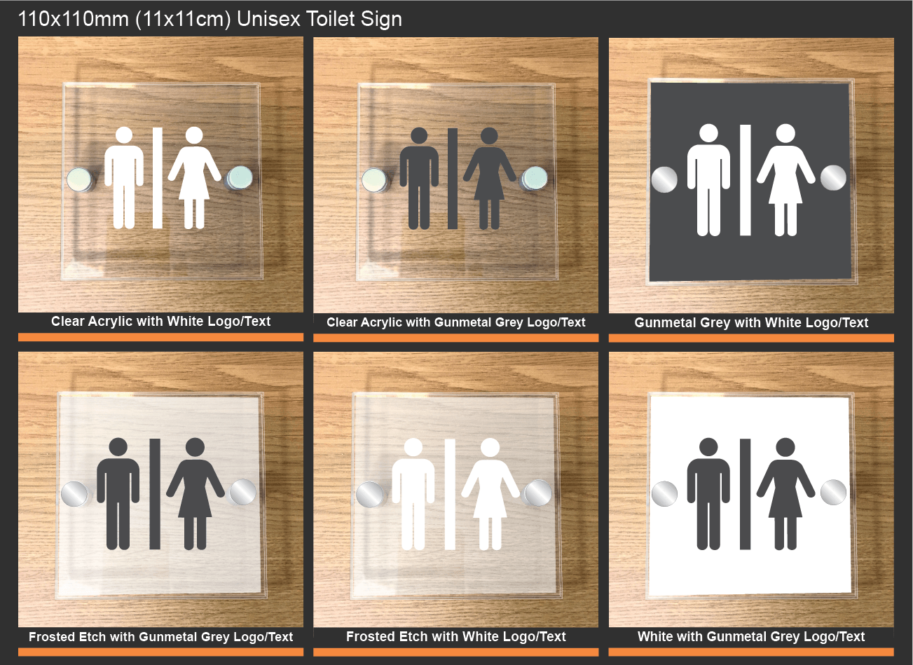 Unisex Toilet Sign - Image 2