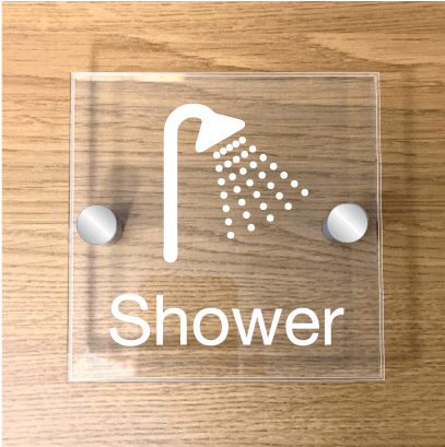 shower-door-sign
