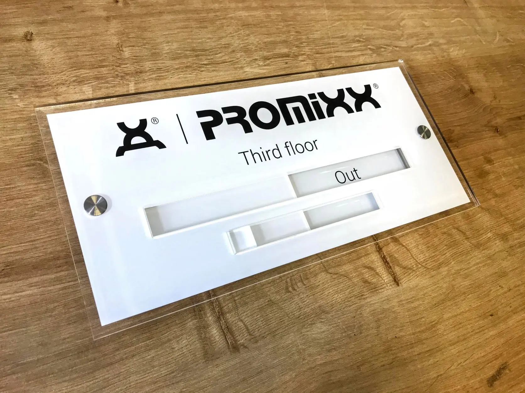 Acrylic Slider Sign with Built In Slider - Image 4