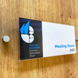 Print your own changeable Perspex room signs
