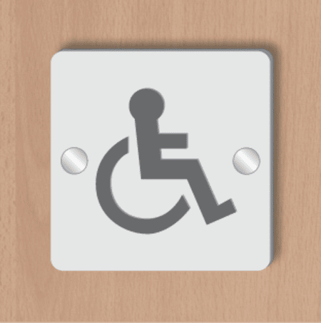 3D Disabled Toilet Sign - Image 4