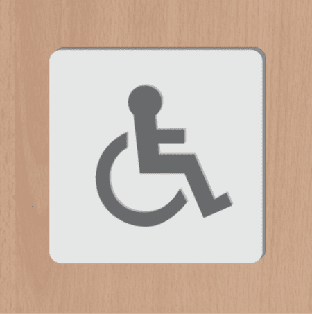 3D Disabled Toilet Sign - Image 3