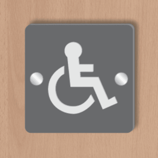3D Disabled Toilet Sign