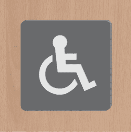 3D Disabled Toilet Sign - Image 2