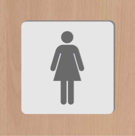 3D Ladies Toilet Sign - Image 4