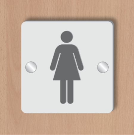 3D Ladies Toilet Sign - Image 3