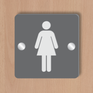 3D Ladies Toilet Sign