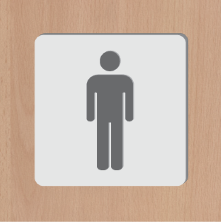 3D Men’s Toilet Sign - Image 3