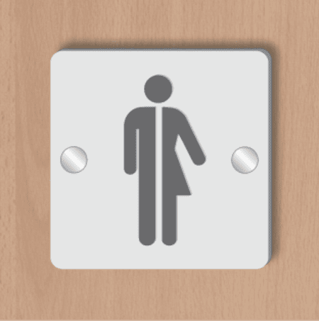 3D Gender Neutral Toilet Sign - Image 4