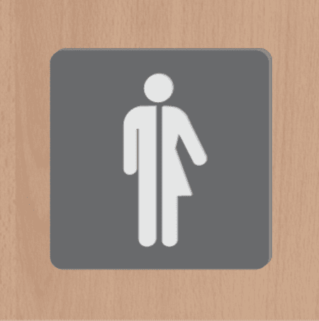 3D Gender Neutral Toilet Sign - Image 2