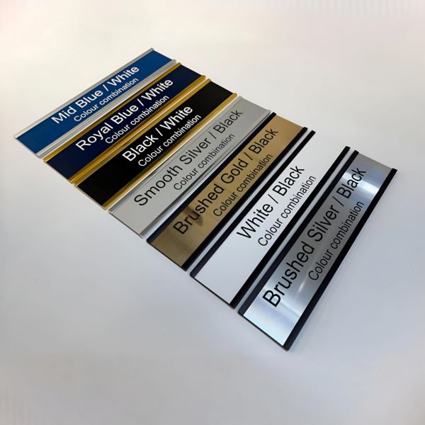 engraved nameplates with holders