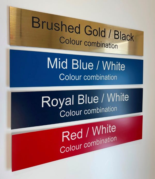 coloured nameplates